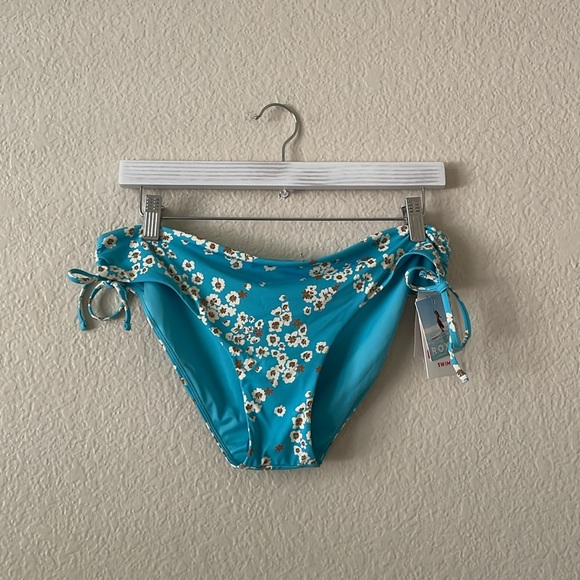 ROXY Bikini Bottoms Side TIe Floral Swim Bottom - Picture 1 of 15